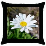 Daisy Throw Pillow Case (Black)