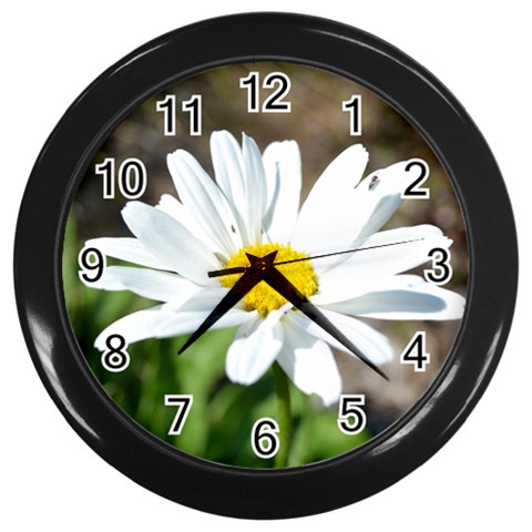 Daisy Wall Clock (Black) from ArtsNow.com Front