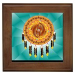Cheyenne Symbol Framed Tile