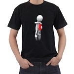Stick Figure Turning Screwdriver 1600 Clr Black T-Shirt