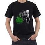 Stick Figure Crank Money Ca 1600 Clr Black T-Shirt