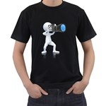 Stick Figure Camera Pc 1600 Clr Black T-Shirt