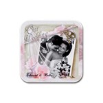 The Twilight Saga Breaking Dawn Part 1 Movie Image Kristen Stewart Robert Pattinson 01 Rubber Square Coaster (4 pack)
