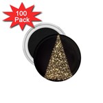 Christmas Tree Sparkle Jpg 100 Pack Small Magnet (Round)