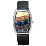 Autumn landscape Barrel Style Metal Watch