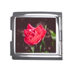 Red flower Mega Link Italian Charm (18mm)