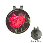 Red flower Golf Ball Marker Hat Clip