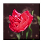 Red flower Tile Coaster