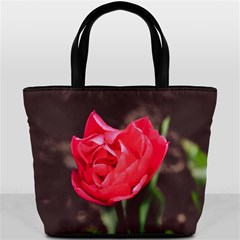 Red flower Bucket Bag from ArtsNow.com Back