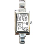 Argentina tango Rectangular Italian Charm Watch