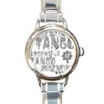 Argentina tango Round Italian Charm Watch