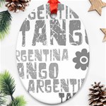 Argentina tango Ornament (Oval)