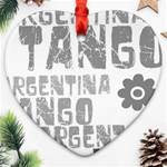 Argentina tango Ornament (Heart)