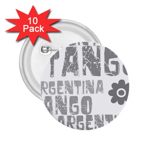 Argentina tango 2.25  Button (10 pack) from ArtsNow.com Front