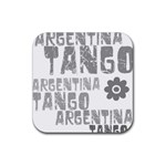 Argentina tango Rubber Square Coaster (4 pack)