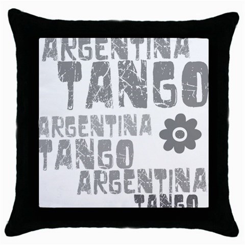 Argentina tango Throw Pillow Case (Black) from ArtsNow.com Front