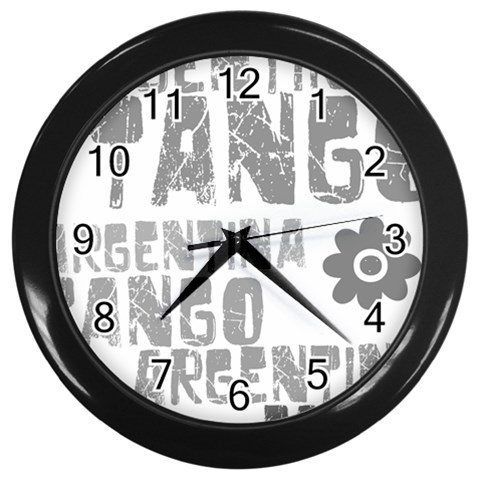 Argentina tango Wall Clock (Black) from ArtsNow.com Front