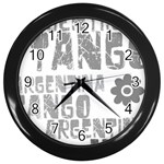 Argentina tango Wall Clock (Black)