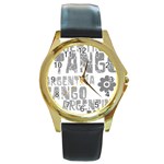 Argentina tango Round Gold Metal Watch