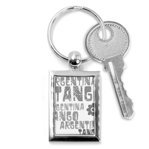 Argentina tango Key Chain (Rectangle) from ArtsNow.com Front