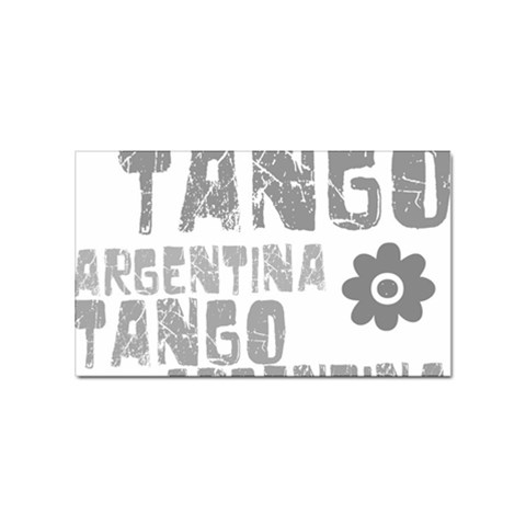 Argentina tango Sticker (Rectangular) from ArtsNow.com Front
