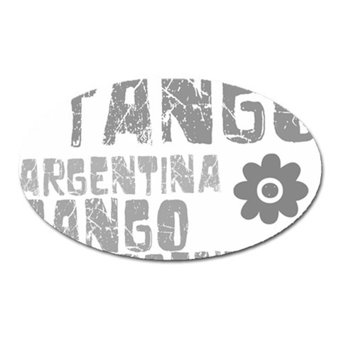 Argentina tango Magnet (Oval) from ArtsNow.com Front