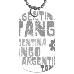 Argentina tango Dog Tag (Two Sides) from ArtsNow.com Front