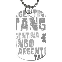 Argentina tango Dog Tag (Two Sides) from ArtsNow.com Back