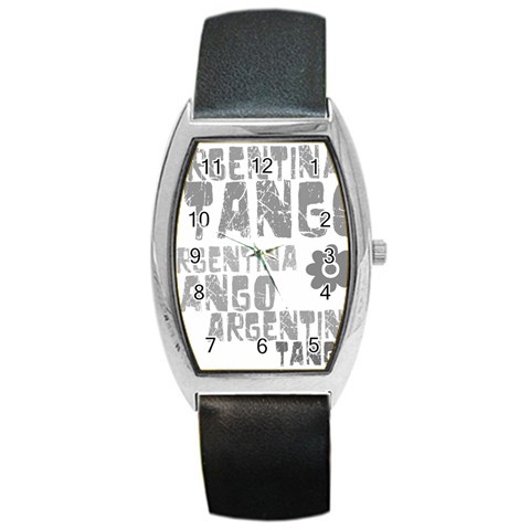 Argentina tango Barrel Style Metal Watch from ArtsNow.com Front