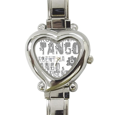 Argentina tango Heart Italian Charm Watch from ArtsNow.com Front