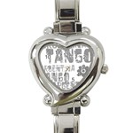 Argentina tango Heart Italian Charm Watch