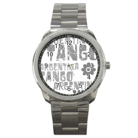 Argentina tango Sport Metal Watch from ArtsNow.com Front