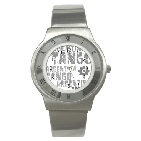Argentina tango Stainless Steel Watch from ArtsNow.com Front
