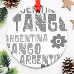 Argentina tango Round Ornament (Two Sides)