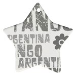 Argentina tango Star Ornament (Two Sides)