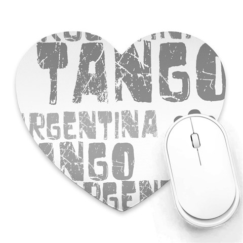 Argentina tango Mousepad (Heart) from ArtsNow.com Front
