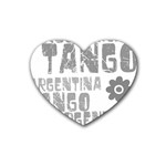 Argentina tango Rubber Coaster (Heart)