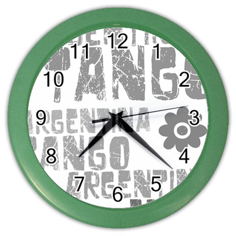 Argentina tango Color Wall Clock from ArtsNow.com Front