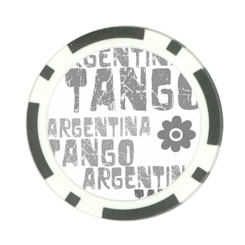 Argentina tango Poker Chip Card Guard from ArtsNow.com Front