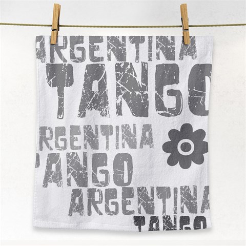 Argentina tango Face Towel from ArtsNow.com Front