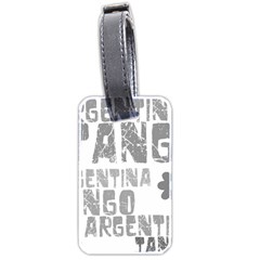 Argentina tango Luggage Tag (two sides) from ArtsNow.com Front