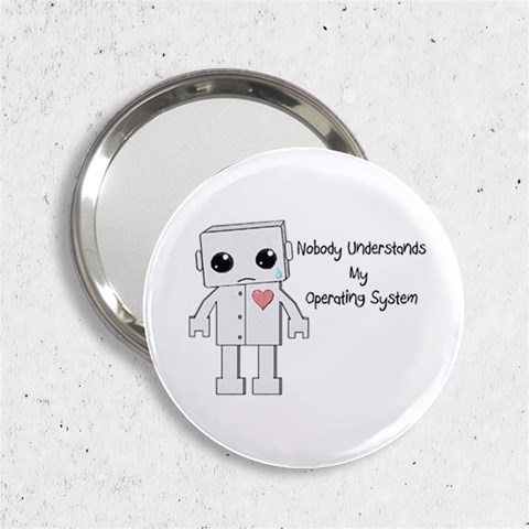 Sad Robot Clip Big 2.25  Handbag Mirror from ArtsNow.com Front