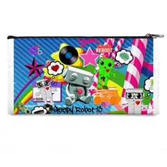 Sr13 Rainbow Collage Pencil Case from ArtsNow.com Back