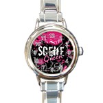 Scene Queen Round Italian Charm Watch