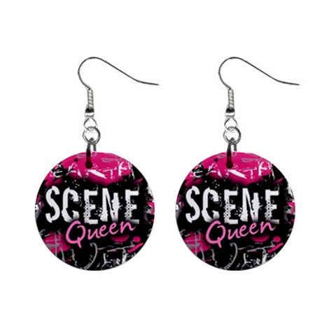 Scene Queen 1  Button Earrings from ArtsNow.com Front
