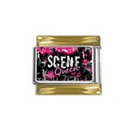 Scene Queen Gold Trim Italian Charm (9mm)