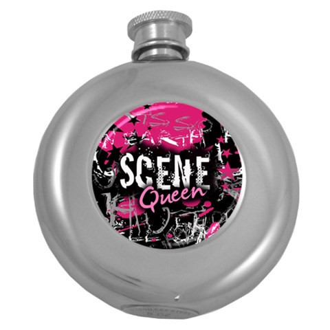 Scene Queen Hip Flask (5 oz) from ArtsNow.com Front