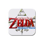 The Legend Of Zelda   Skyward Sword (logo) Rubber Square Coaster (4 pack)