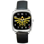 The Legend Of Zelda   Skyward Sword (logo) Square Metal Watch