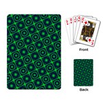 Green Glow Playing Cards Single Design